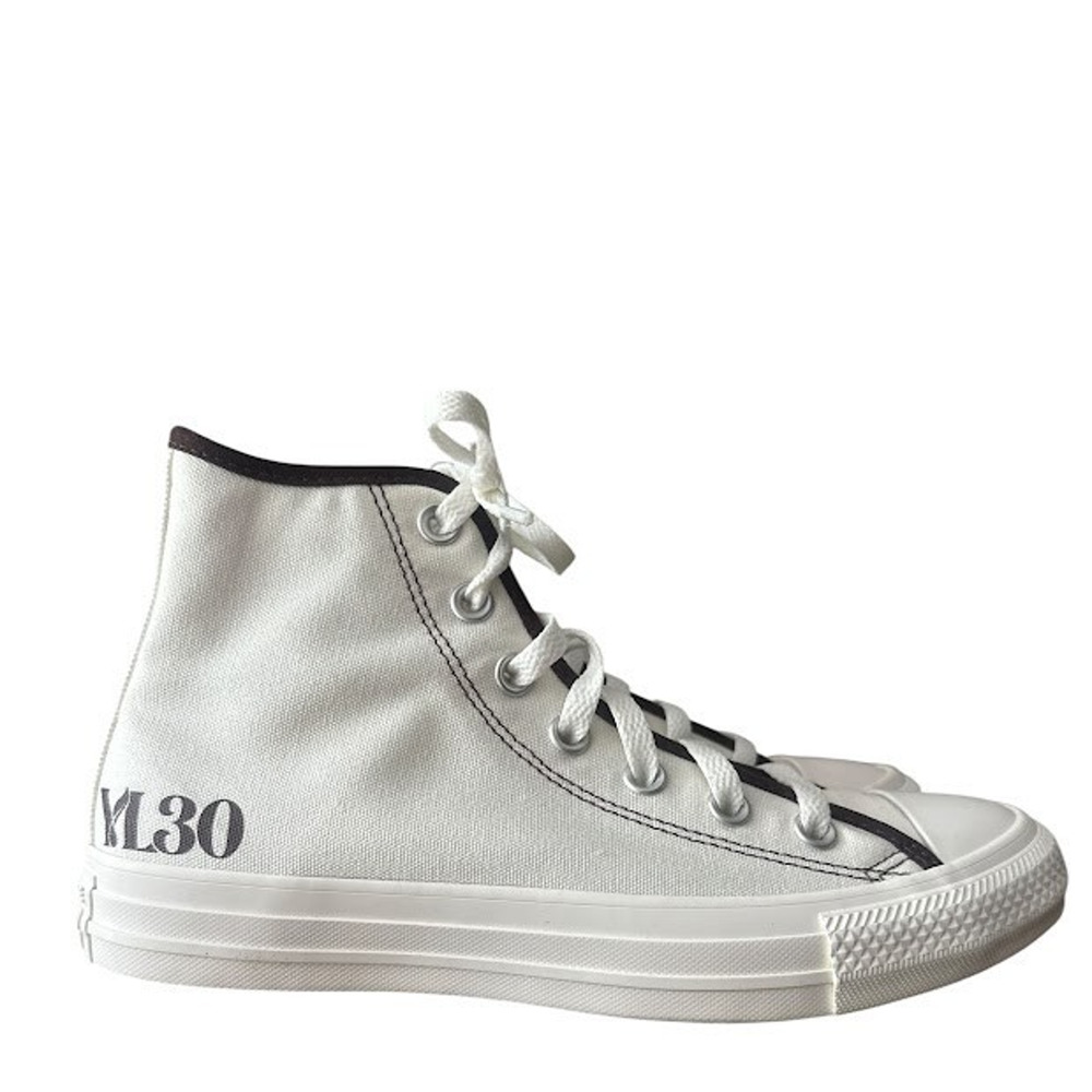 Converse By You High Top Shoe Sneaker Womens 7.5 White Brown Wellness Club